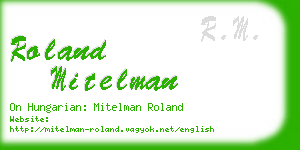 roland mitelman business card